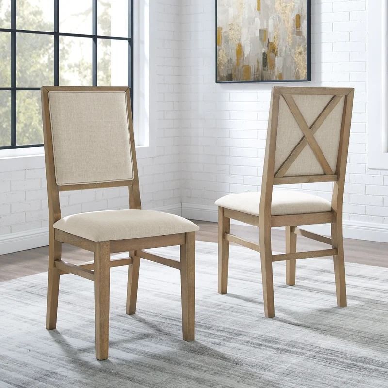 Amelia Linen Upholstered Side Chair thumbnail 2