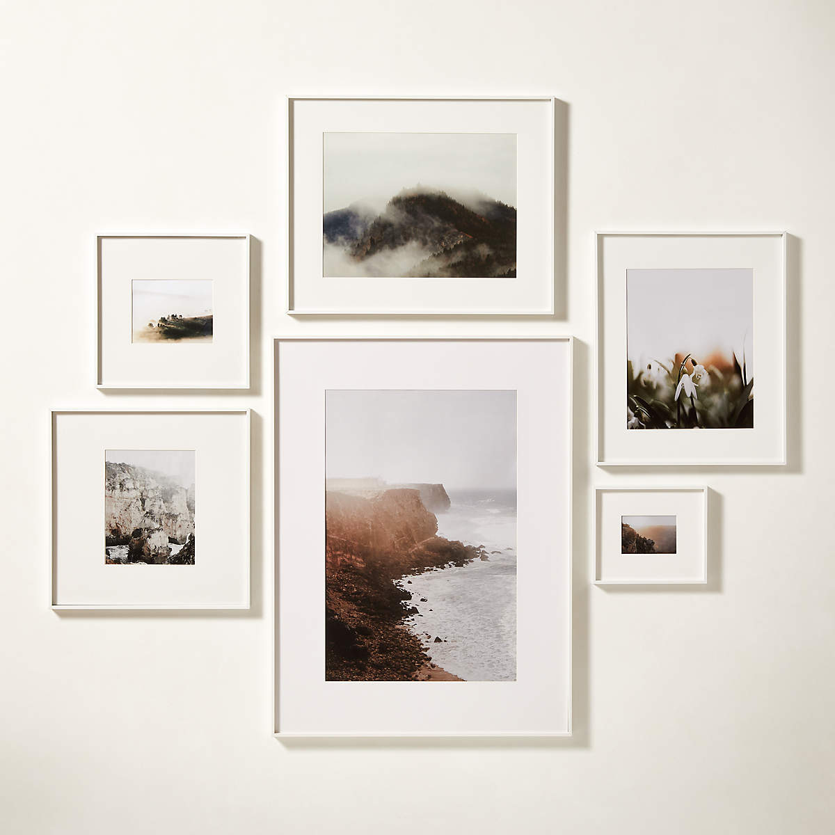 GALLERY WHITE PICTURE FRAME WITH WHITE MAT 24"X36" thumbnail 2
