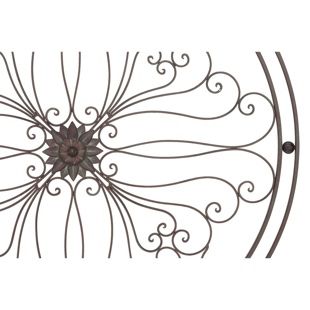 Traditional Plants Flowers Wall Decor on Metal thumbnail 4