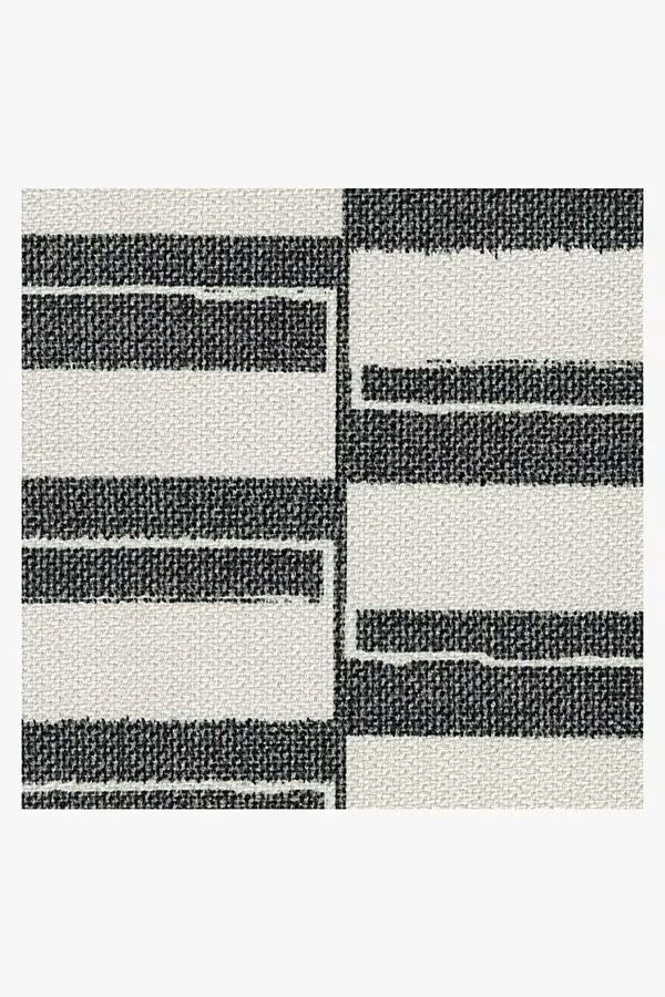 Outdoor Offset Stripe Black Rug-9'x12' thumbnail 3