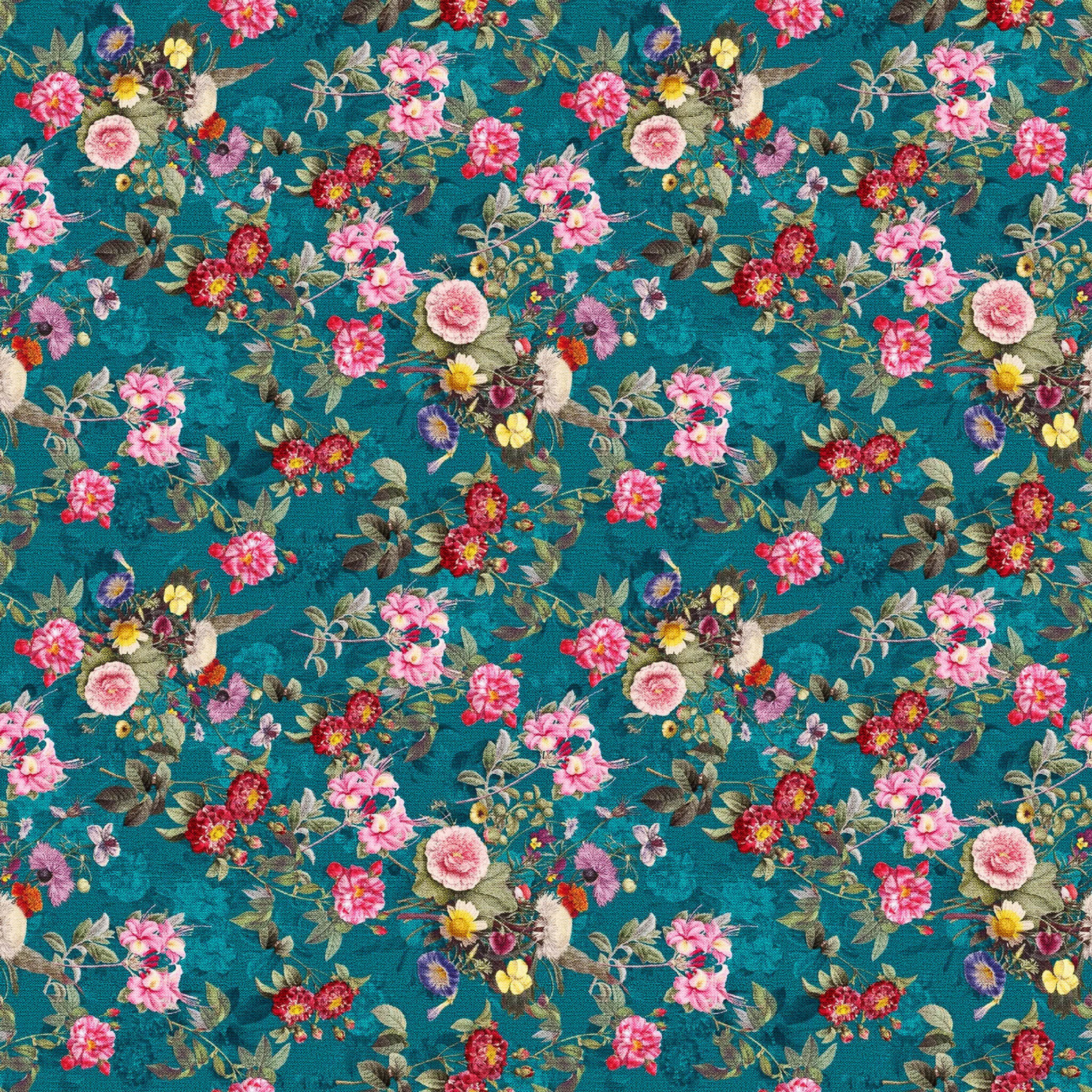 Anndi Floral Upholstered Wingback Accent Chair thumbnail 3