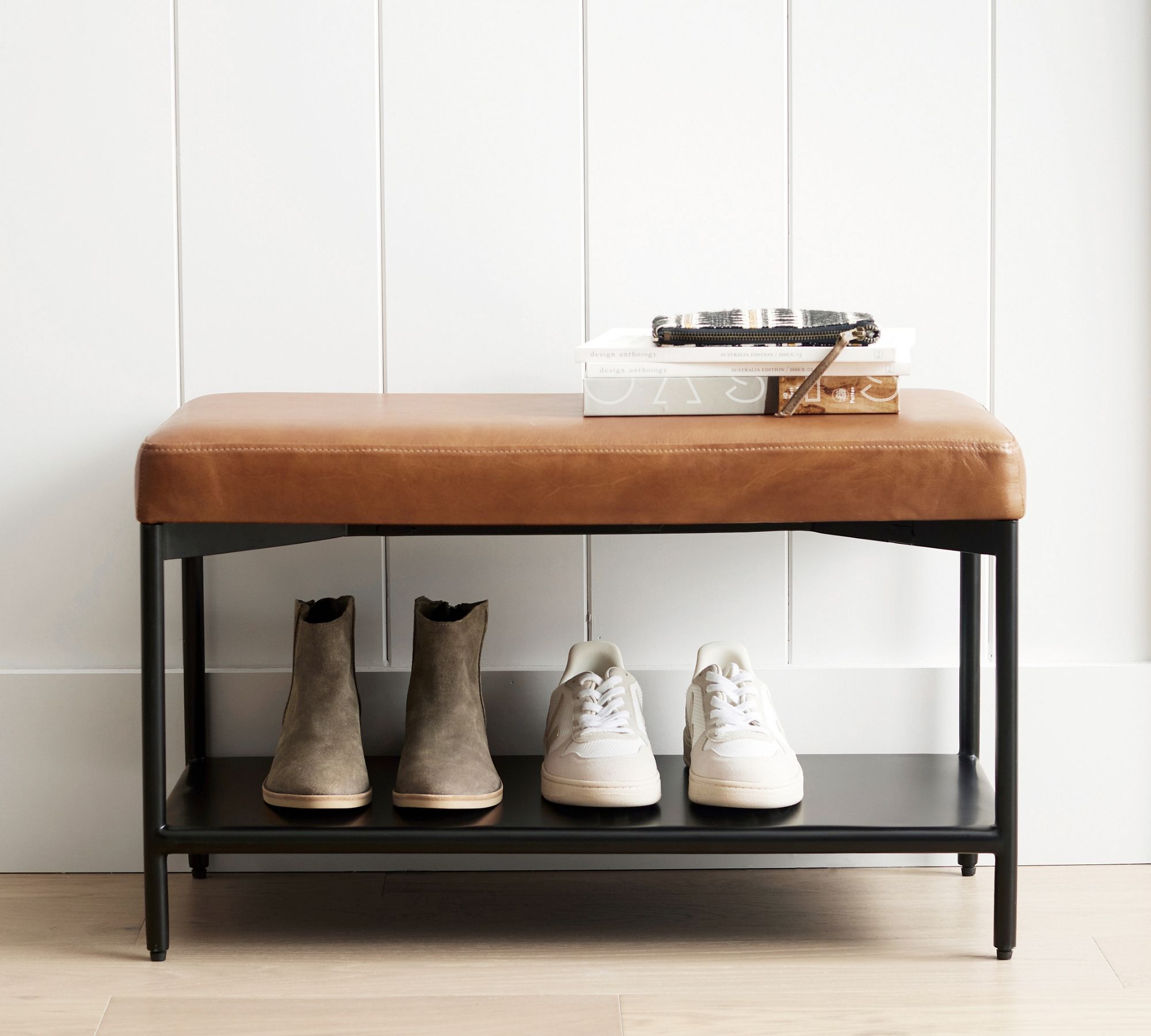 Maison Leather Entry Shoe Bench thumbnail 2