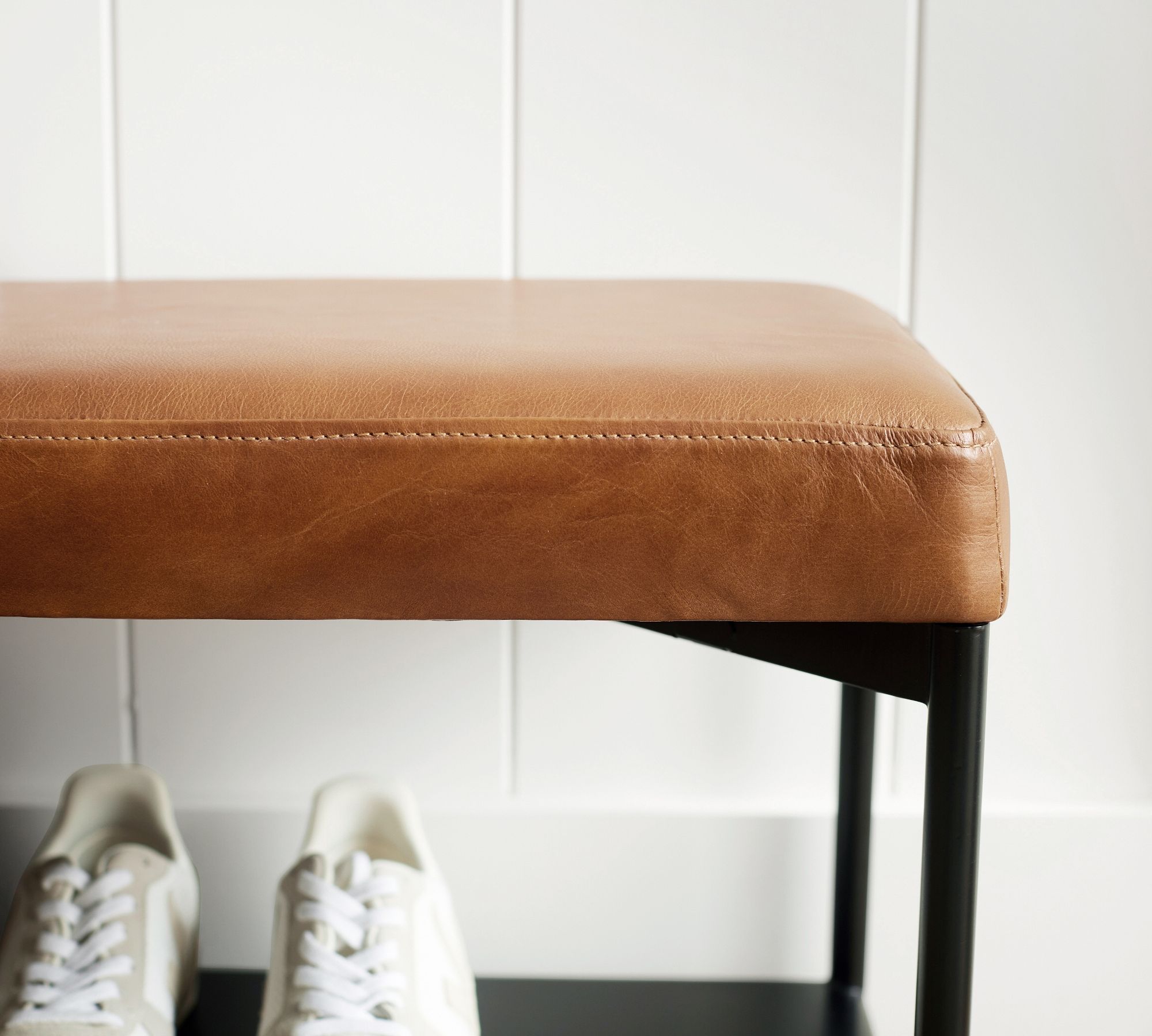 Maison Leather Entry Shoe Bench thumbnail 3