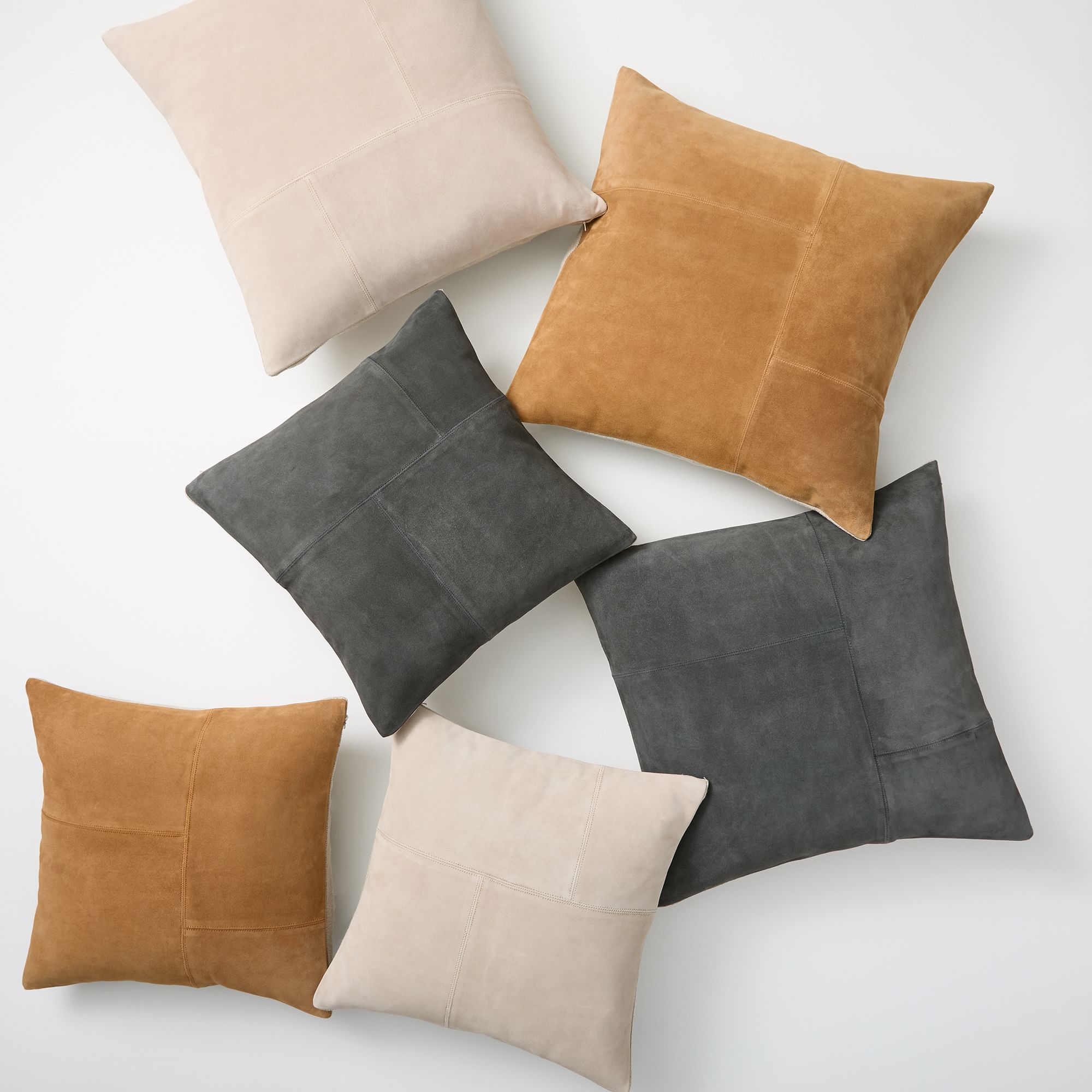 Pieced Suede Pillow Cover thumbnail 2
