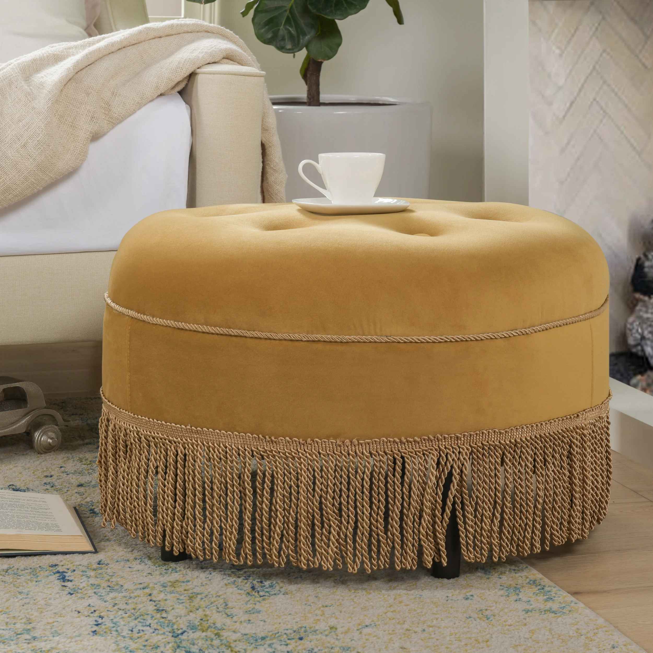 Neptune Upholstered Ottoman thumbnail 2