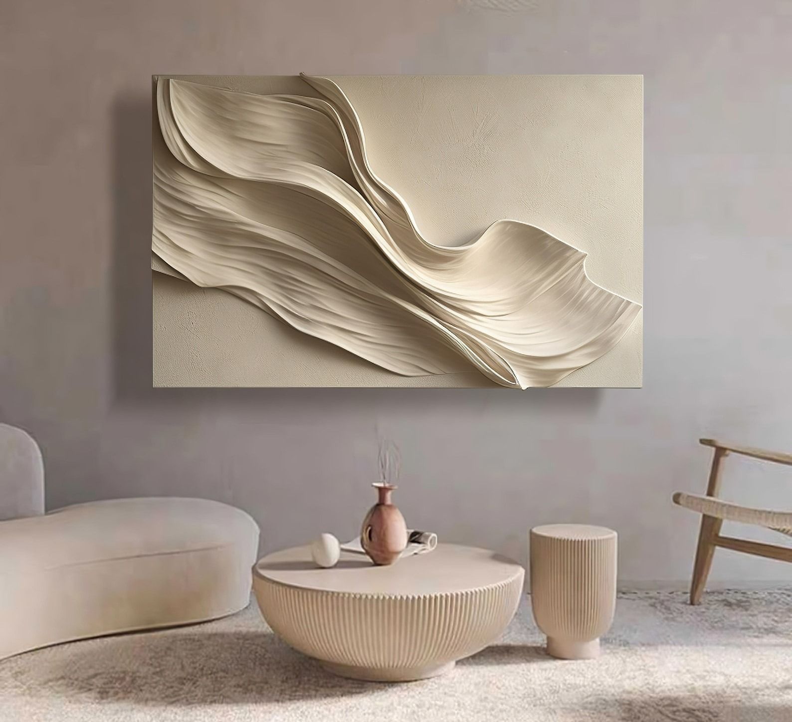 Art Deco Textured Home Decor 3d Vision Wall Art-60"x36" thumbnail 3