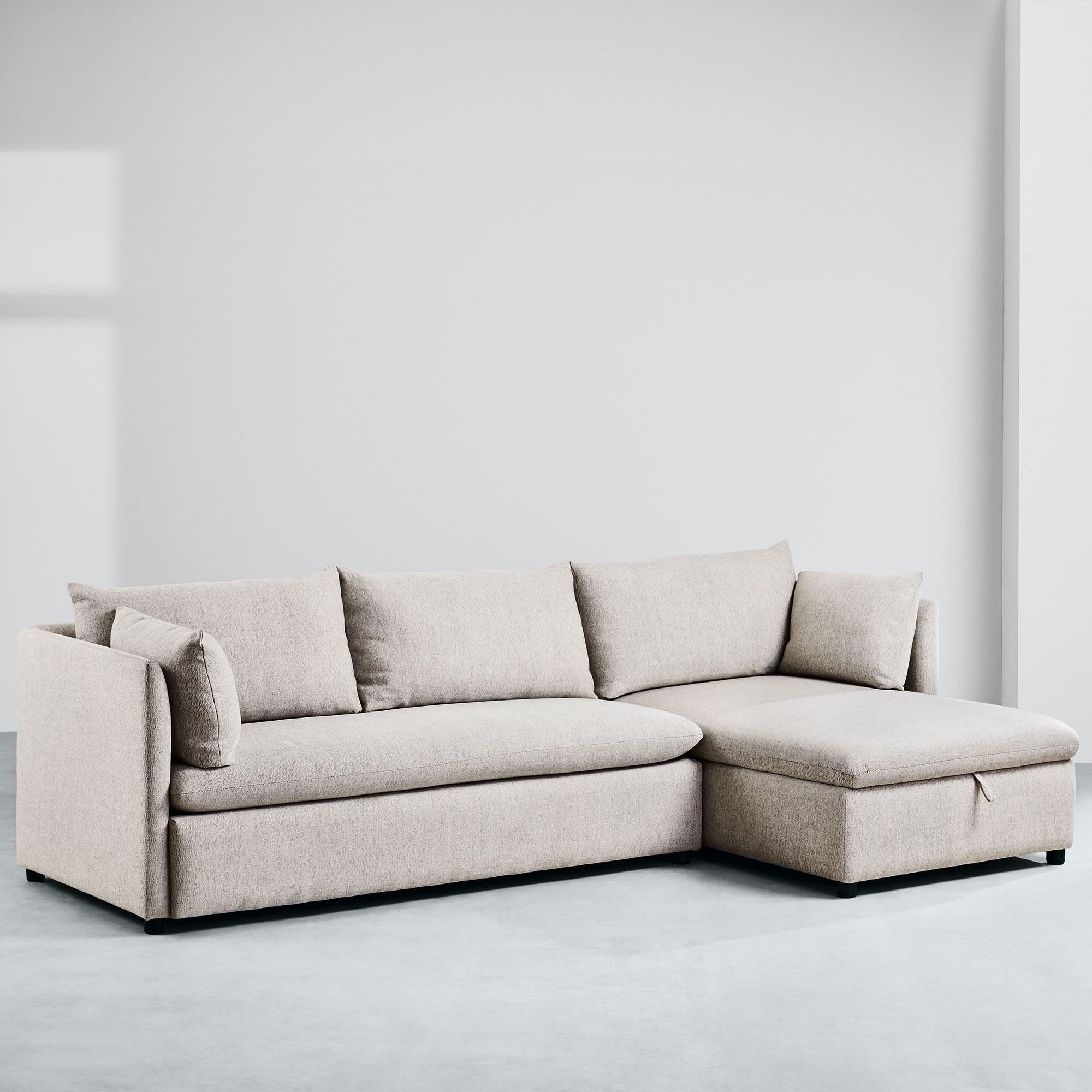 Shelter 2-Piece Sleeper Sectional Storage Chaise thumbnail 4