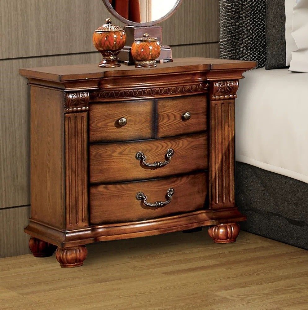 Dorcey Solid Wood Nightstand thumbnail 2