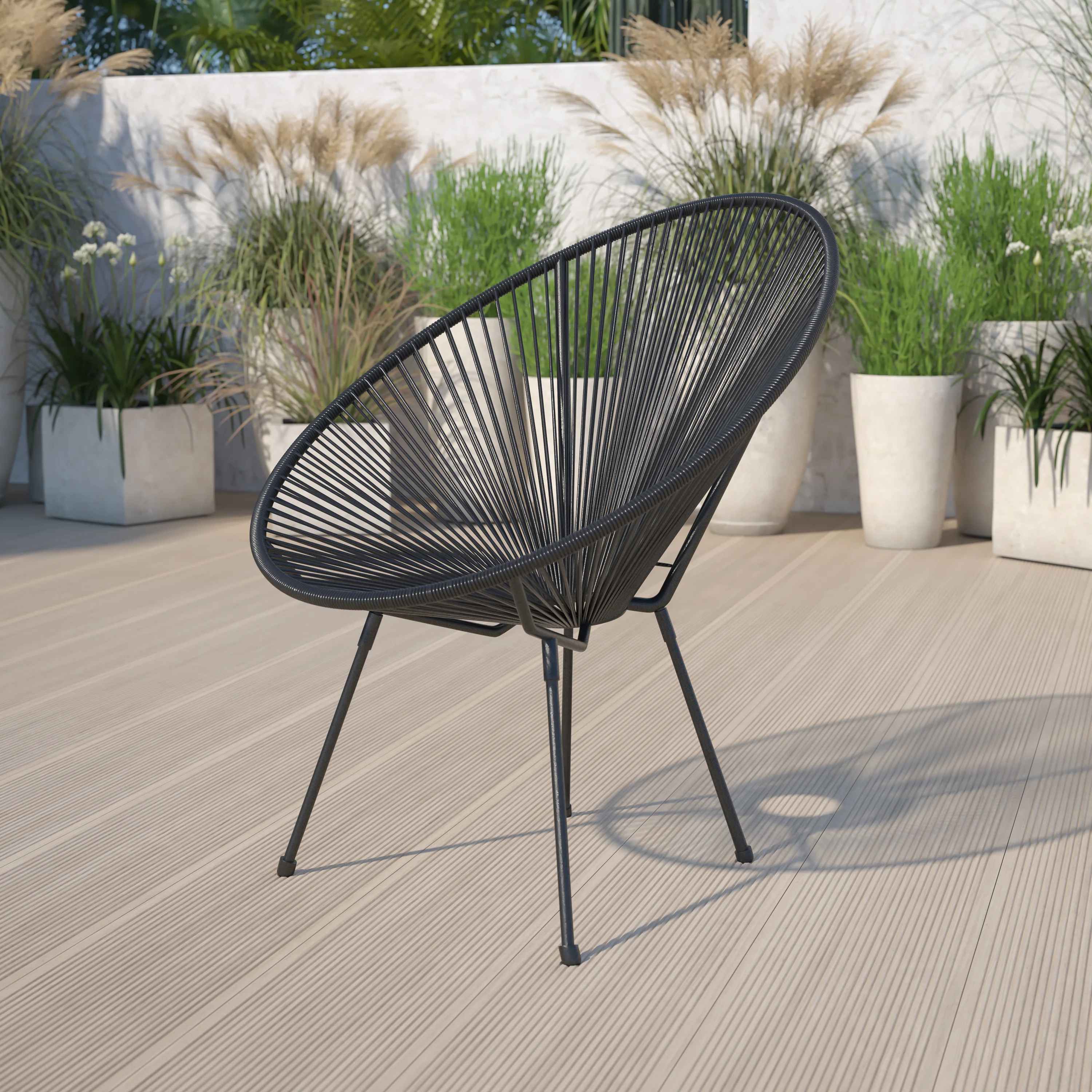 Black Kelleia Patio Chair thumbnail 2