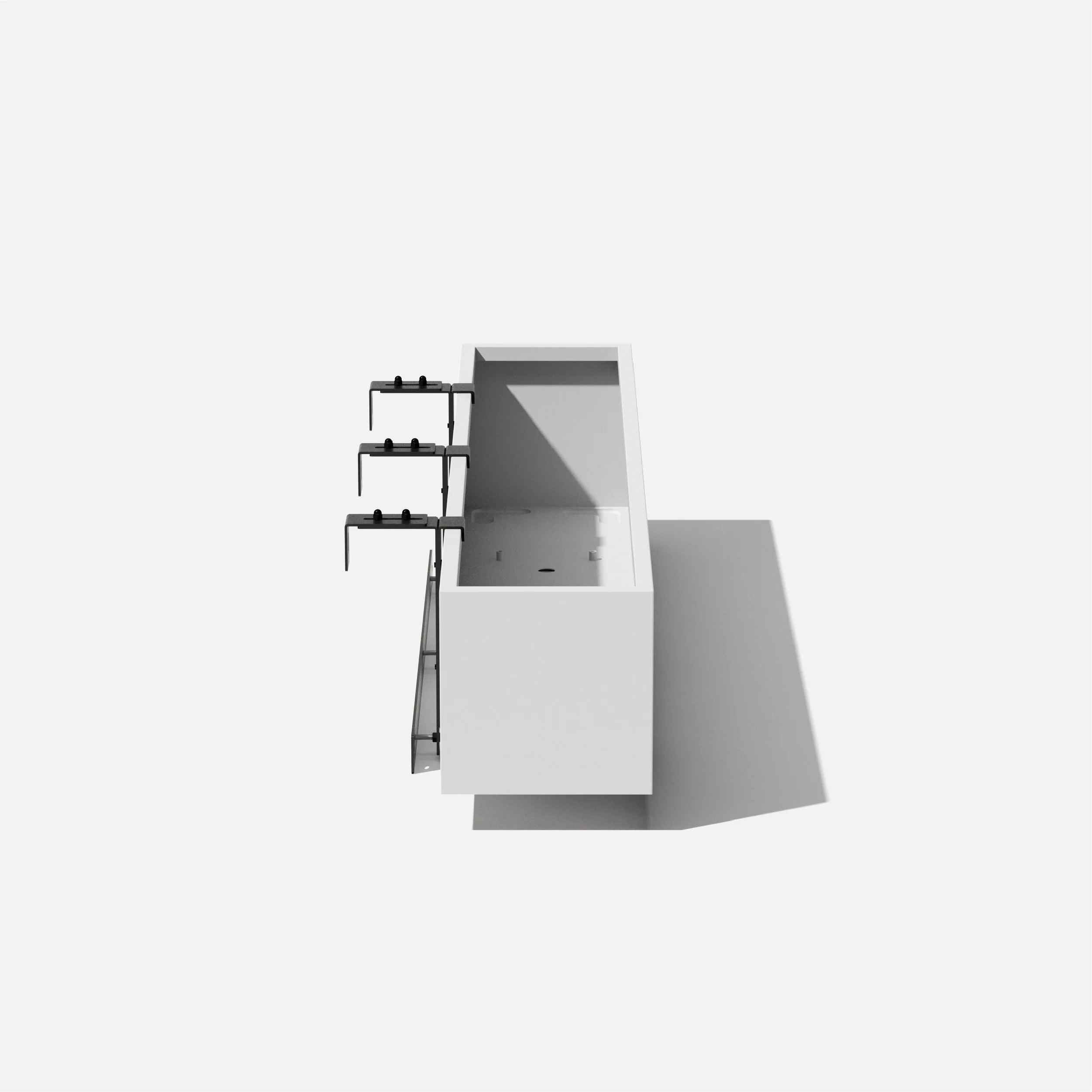Block Series Railing Window Box Planter thumbnail 3