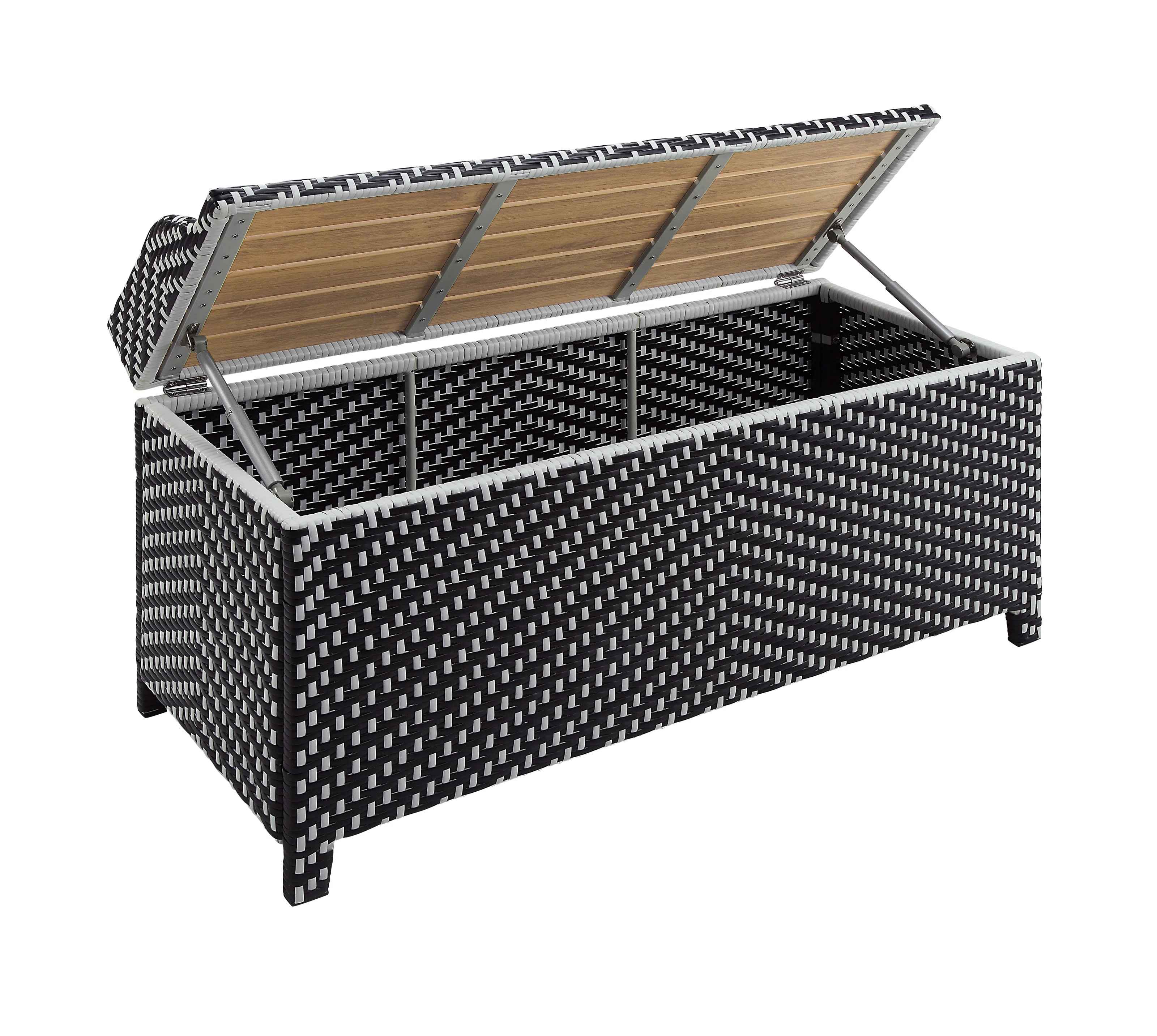Angelah Wicker Outdoor Bench thumbnail 4