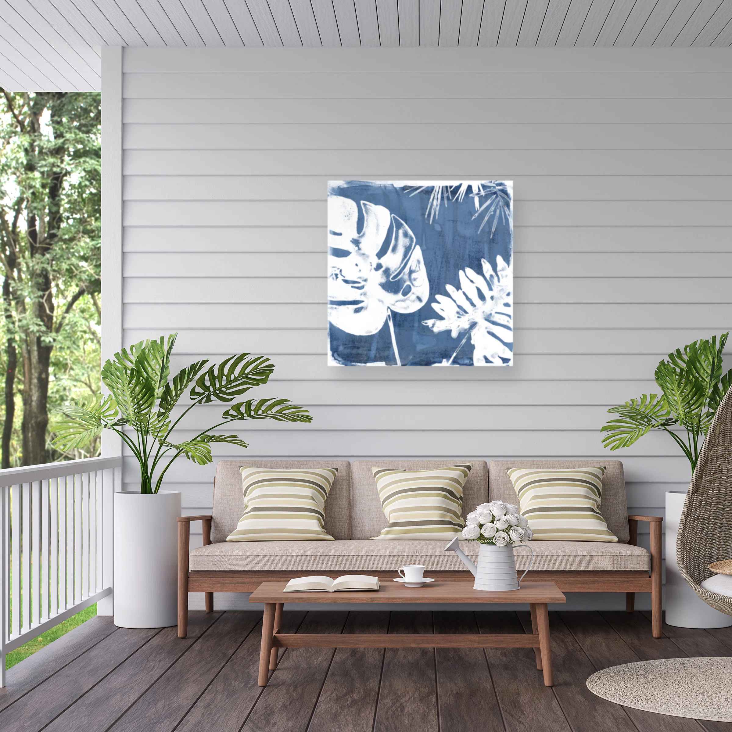 All-Weather Canvas Plants and Flowers Wall Decor-35"x35" thumbnail 3