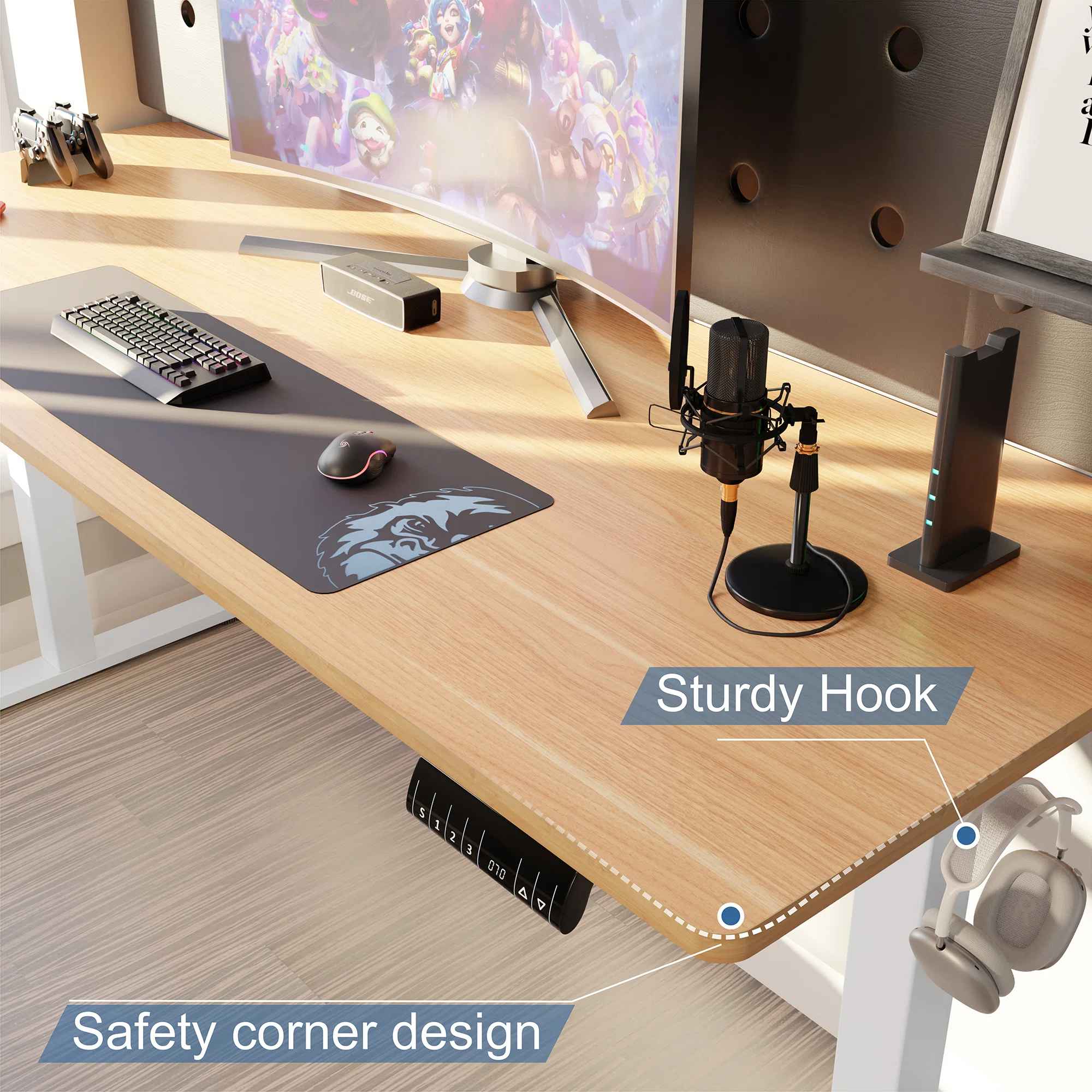 Home Office Height Adjustable Standing Desk thumbnail 5