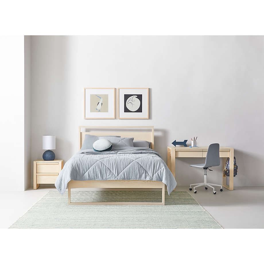 Gemini Kids Light Ash Wood Full Bed thumbnail 2