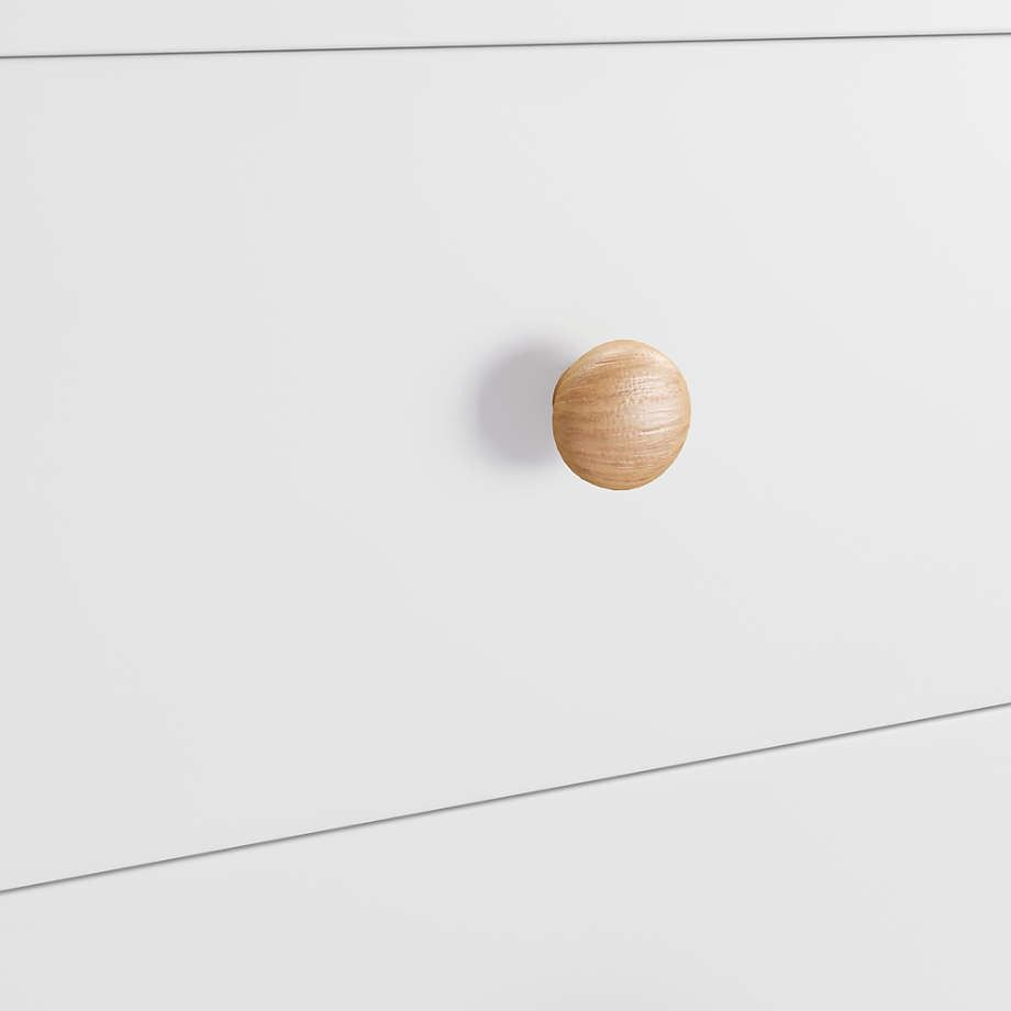 Finn White Wood 2 Drawer Kids Nightstand thumbnail 7