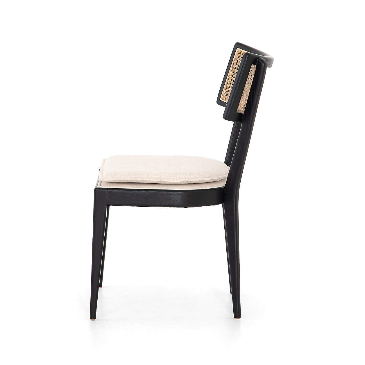 Libby Black and Natural Cane Dining Chair thumbnail 3