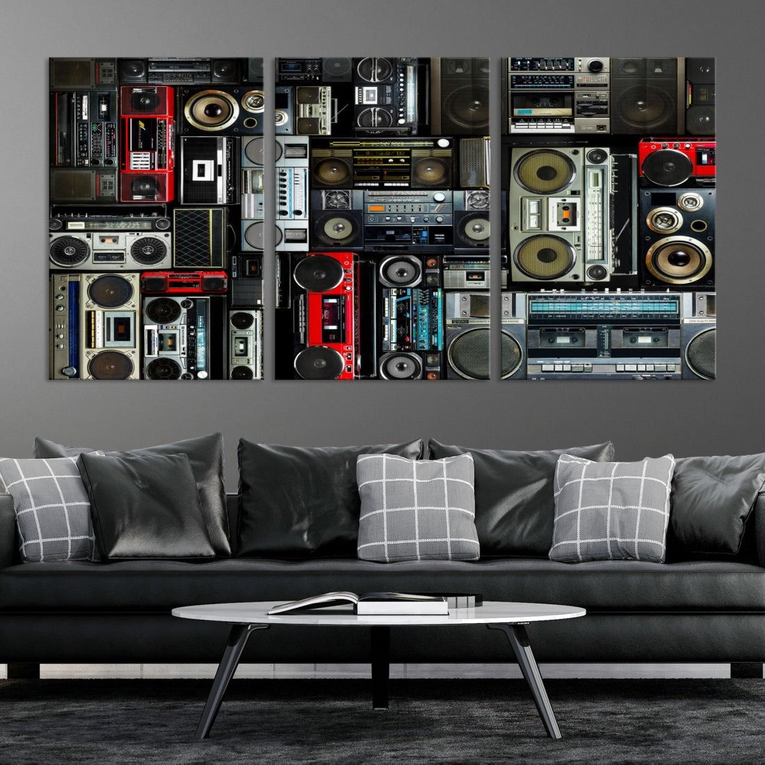 Retro Boombox Radio Canvas Wall Art Print Vintage Wall Music Recorder Canvas Print thumbnail 5