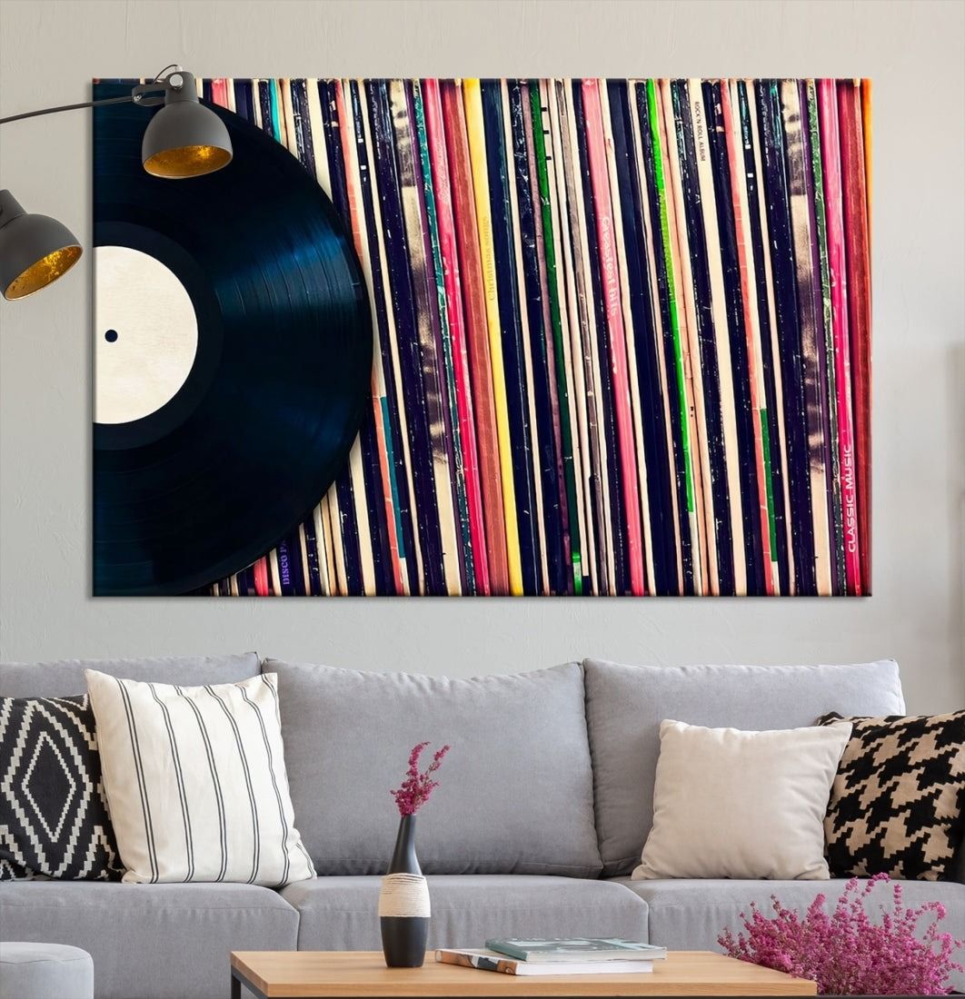 Music Vinyl Record Collection Album Canvas Print thumbnail 2