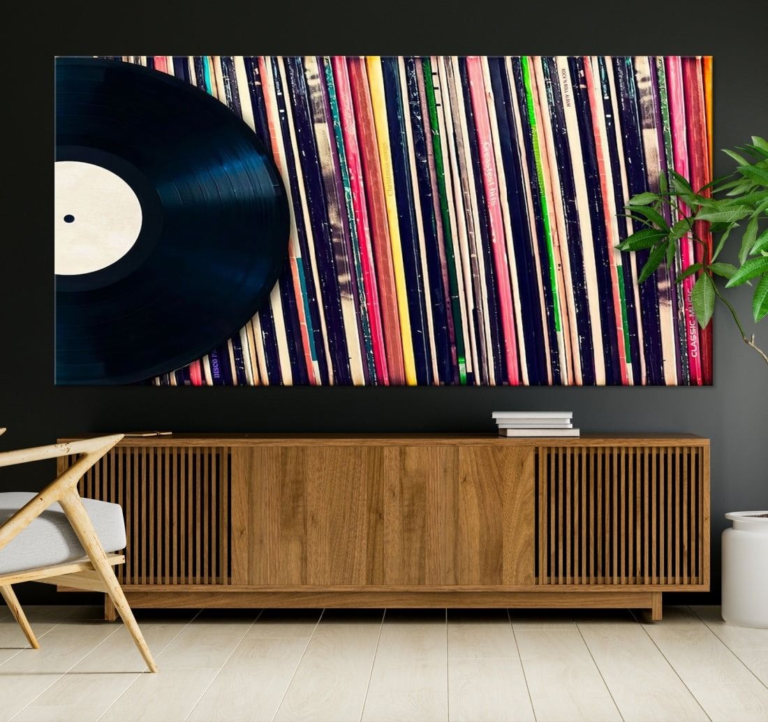Music Vinyl Record Collection Album Canvas Print thumbnail 3