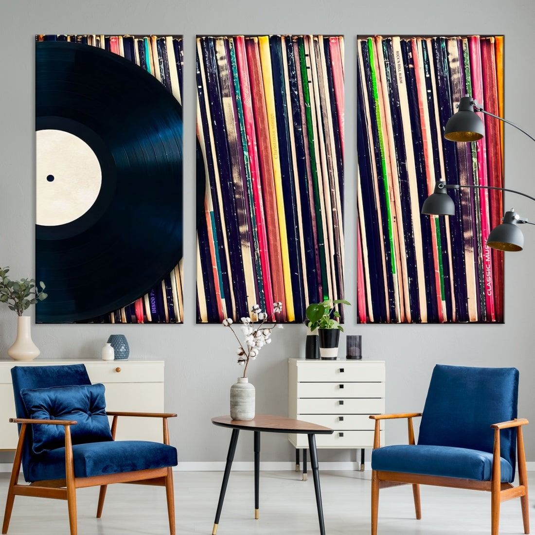 Music Vinyl Record Collection Album Canvas Print thumbnail 5