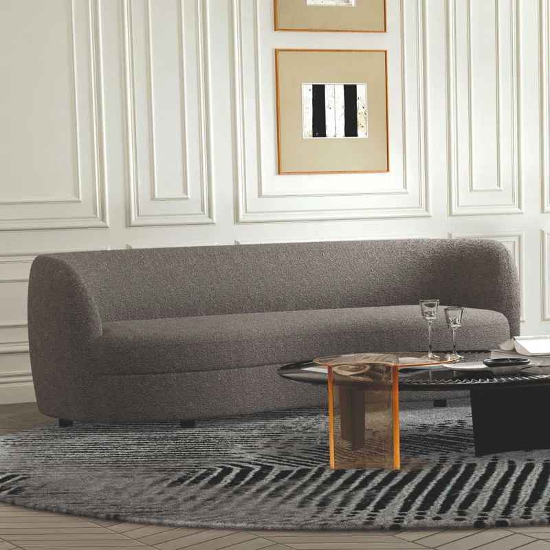 Tuxedo Arm Curved Sofa thumbnail 2