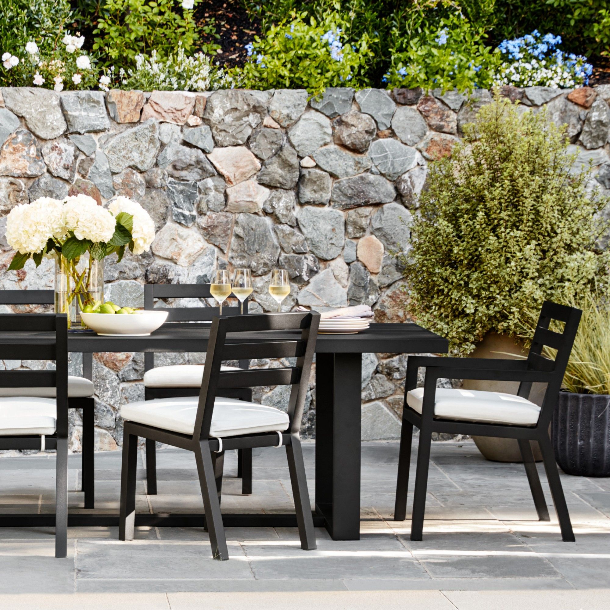 Ojai Outdoor Metal Dining Table thumbnail 2