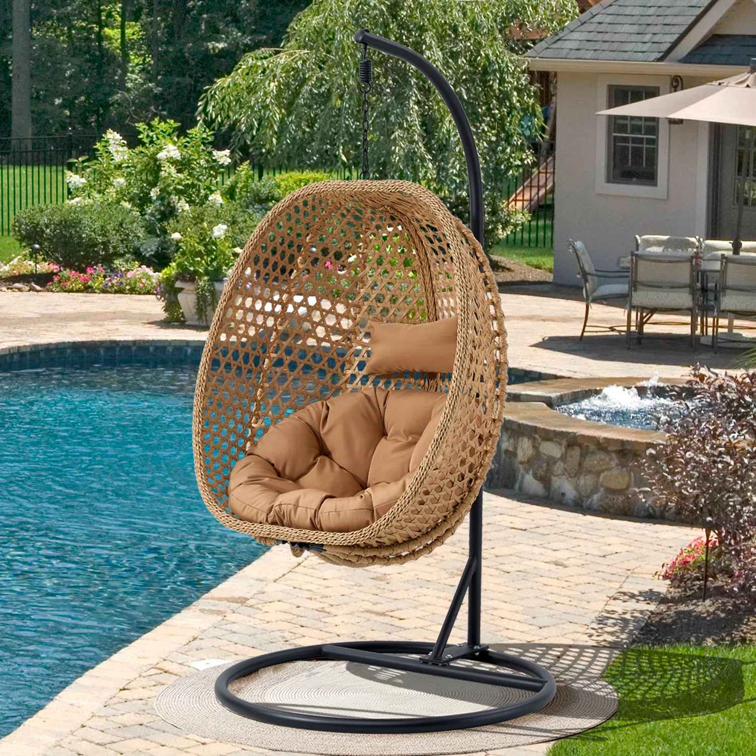 Charlie Jade 1 Person Swing Chair with Stand thumbnail 2