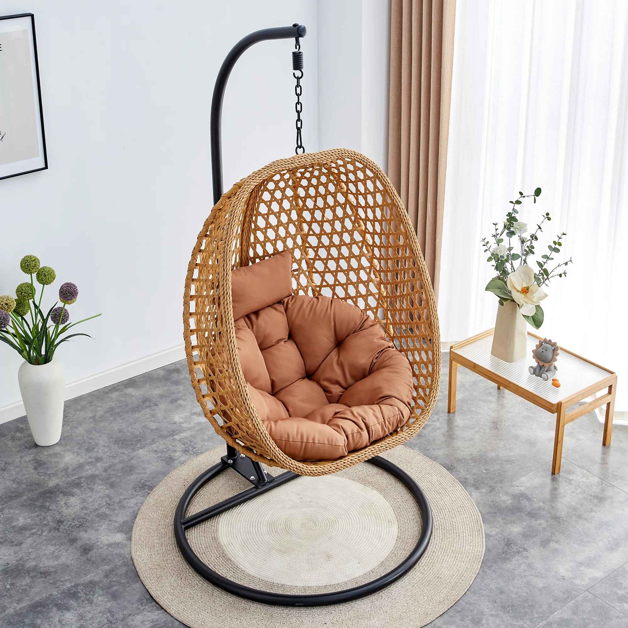 Charlie Jade 1 Person Swing Chair with Stand thumbnail 4