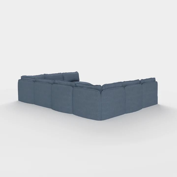 Modular Outdoor Washable 8 Seater Open Ends U Sectional thumbnail 3