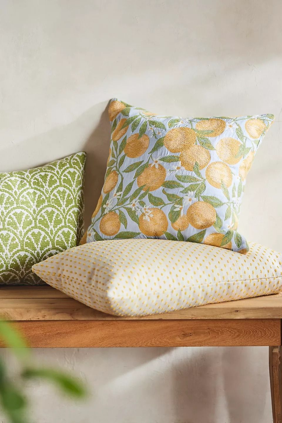 Dotted Dandelion Outdoor Pillow thumbnail 2