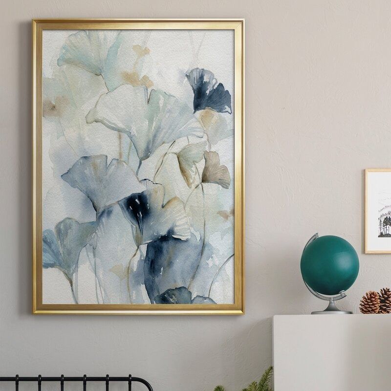 Indigo Ginkgo Painting Print thumbnail 5