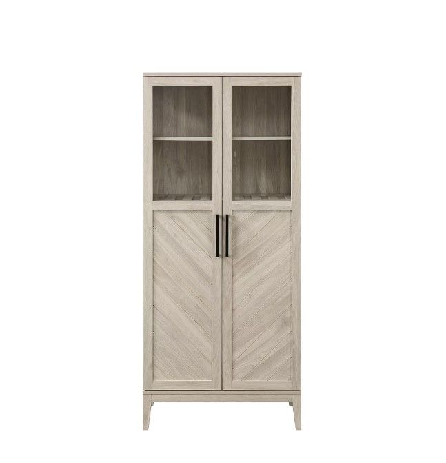 Birch Chevron Storage Cabinet thumbnail 3