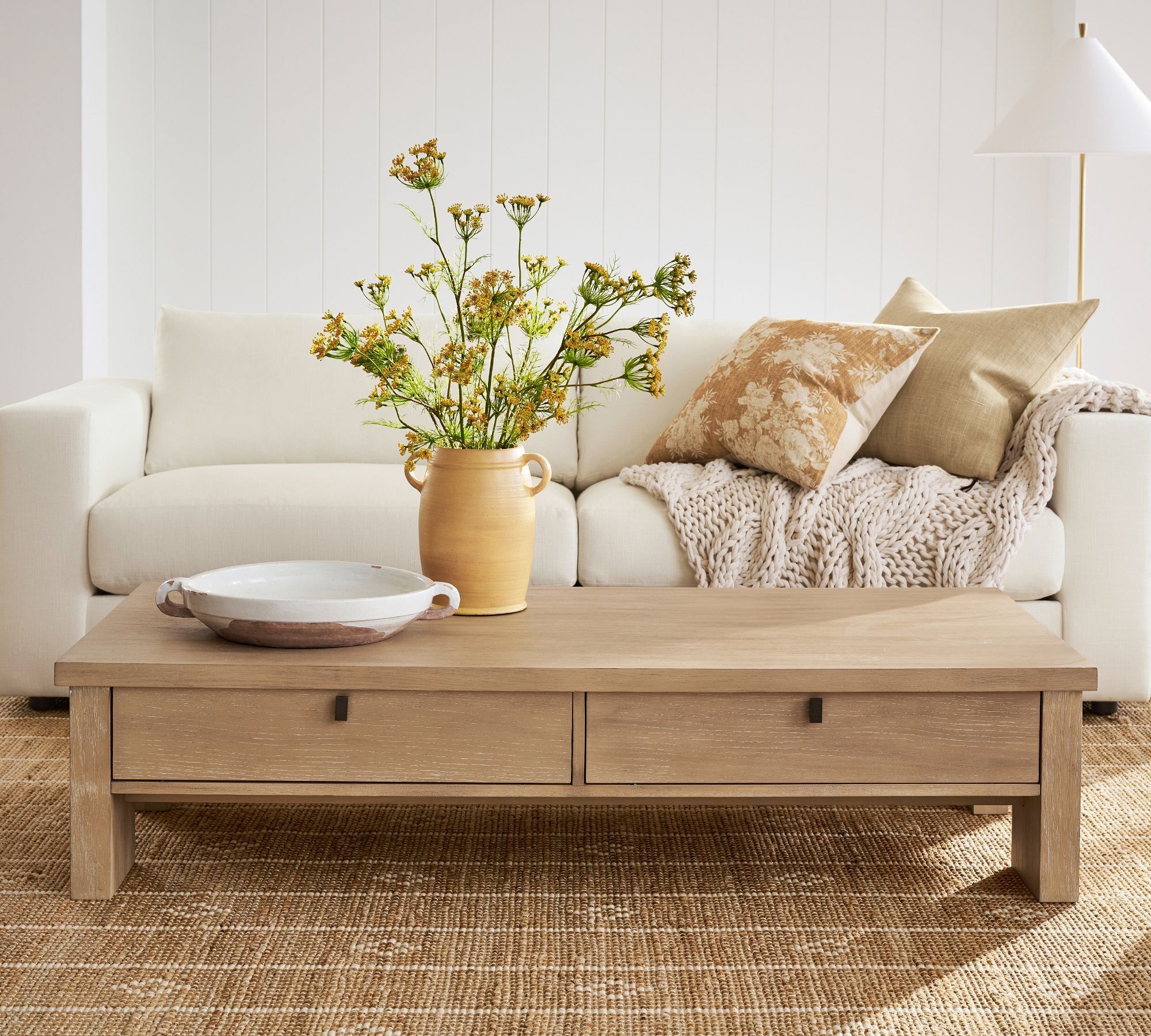 Modern Farmhouse Rectangular Coffee Table thumbnail 2