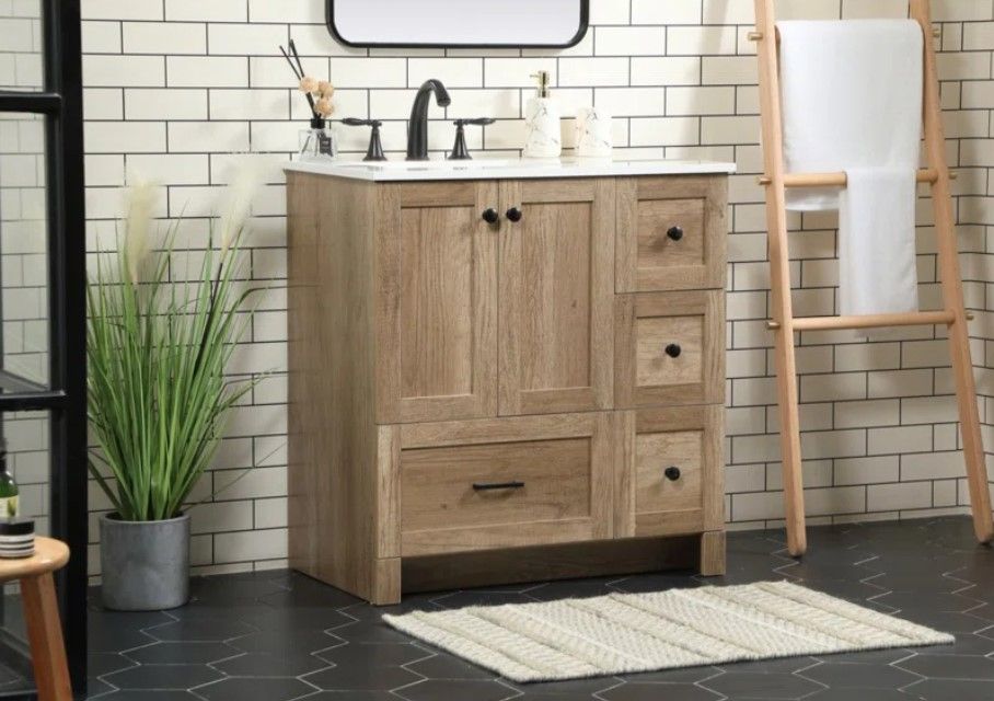 Melina 32'' Single Bathroom Vanity thumbnail 2