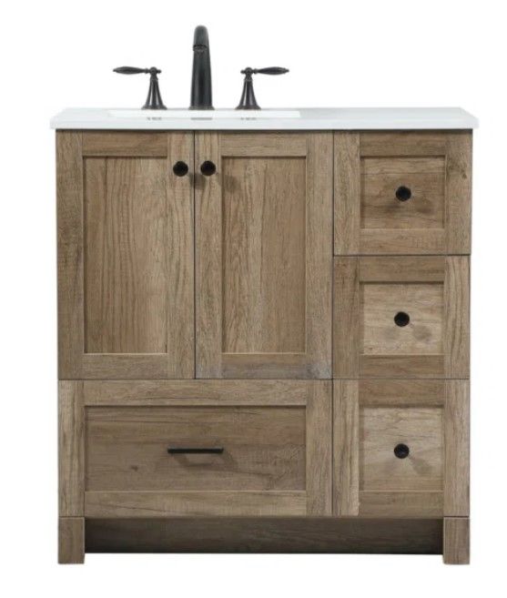 Melina 32'' Single Bathroom Vanity thumbnail 3