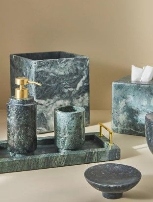 Esmeralda Marble Soap Dispenser thumbnail 2