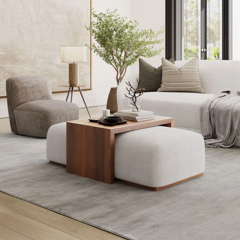 Babs Solid Wood Single Coffee Table thumbnail 2