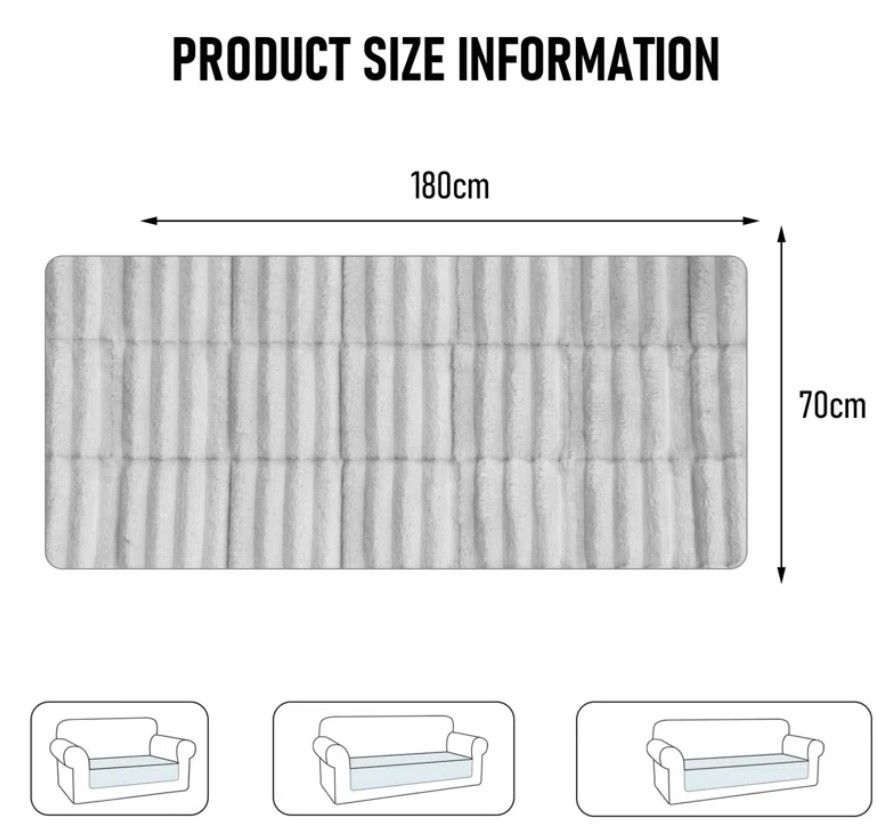 Luxury Soft Faux Fur Sofa Cover Pet Cushion thumbnail 3