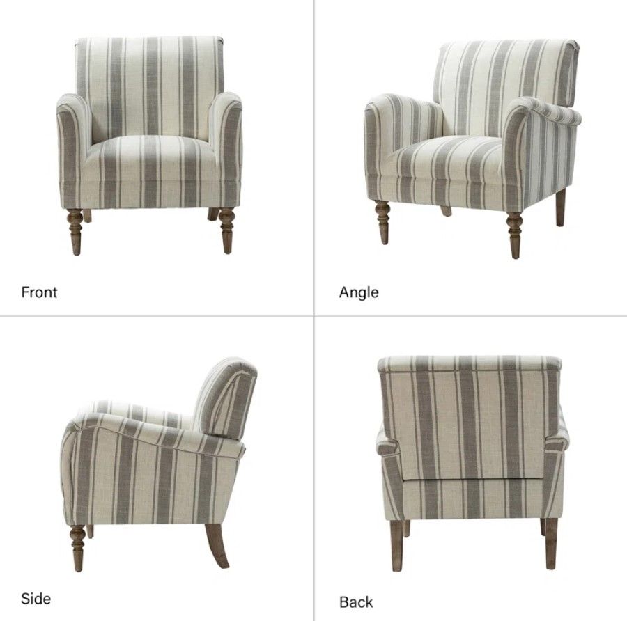 Lila Upholstered Armchair-Set of 2 thumbnail 2