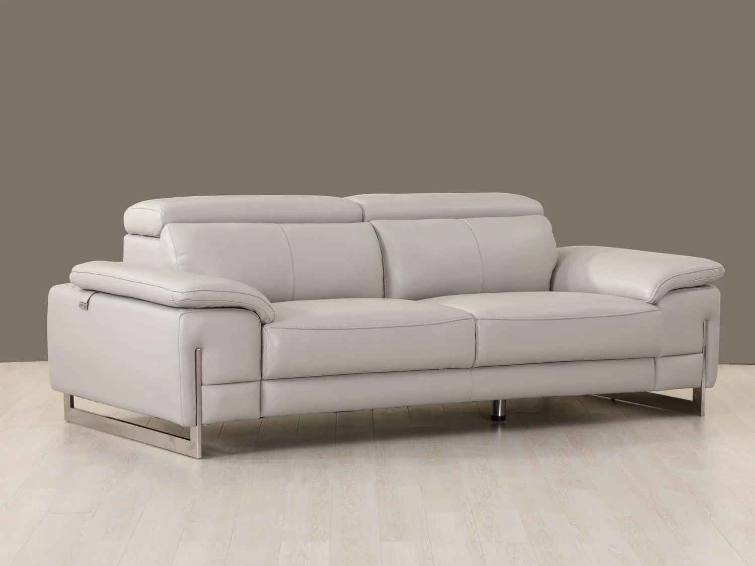 Adellia Faux Leather Sofa thumbnail 2