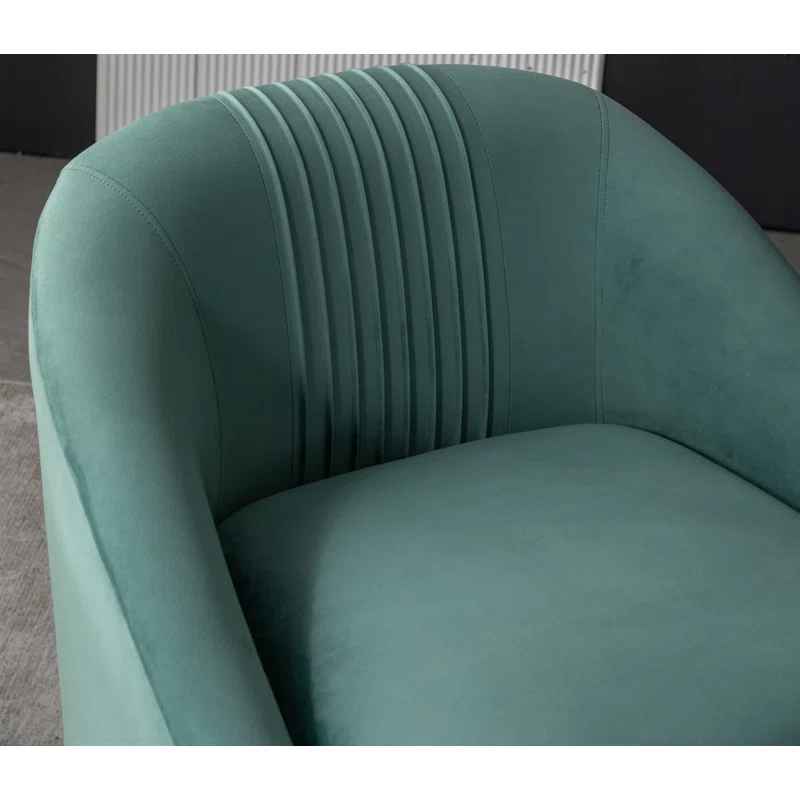 Arrun Velvet Swivel Barrel Chair-Set of 2 thumbnail 6