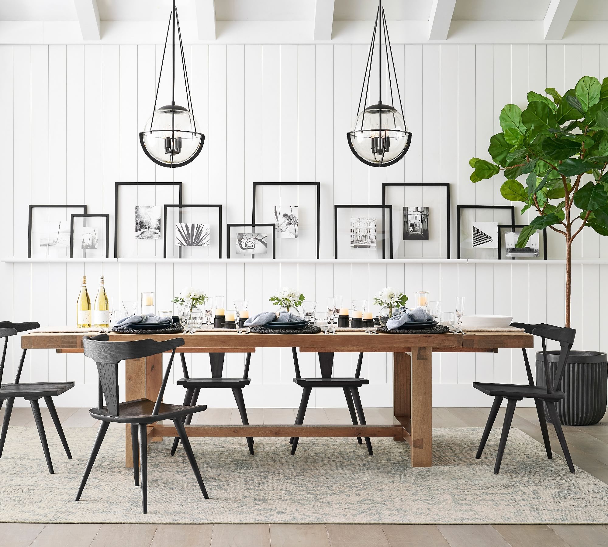 Reed Extending Dining Table 115" thumbnail 2
