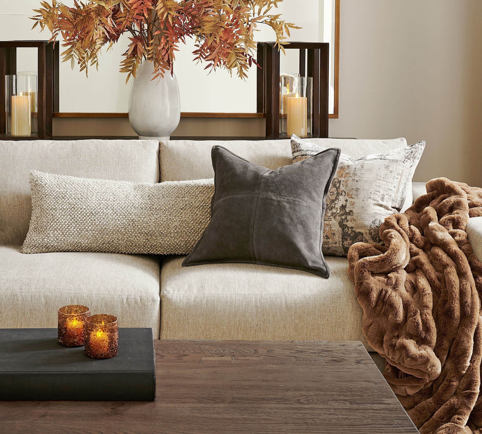 Zayden Printed Velvet Pillow 22X22 thumbnail 4