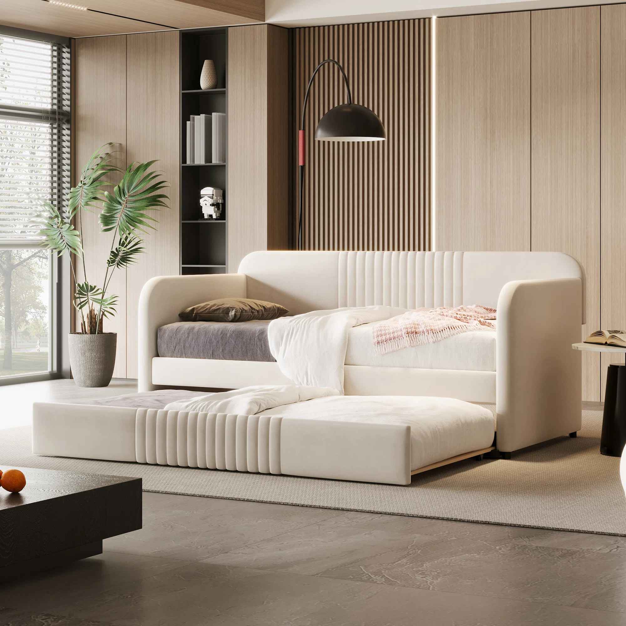 Emeryville Upholstered Daybed with Trundle thumbnail 6