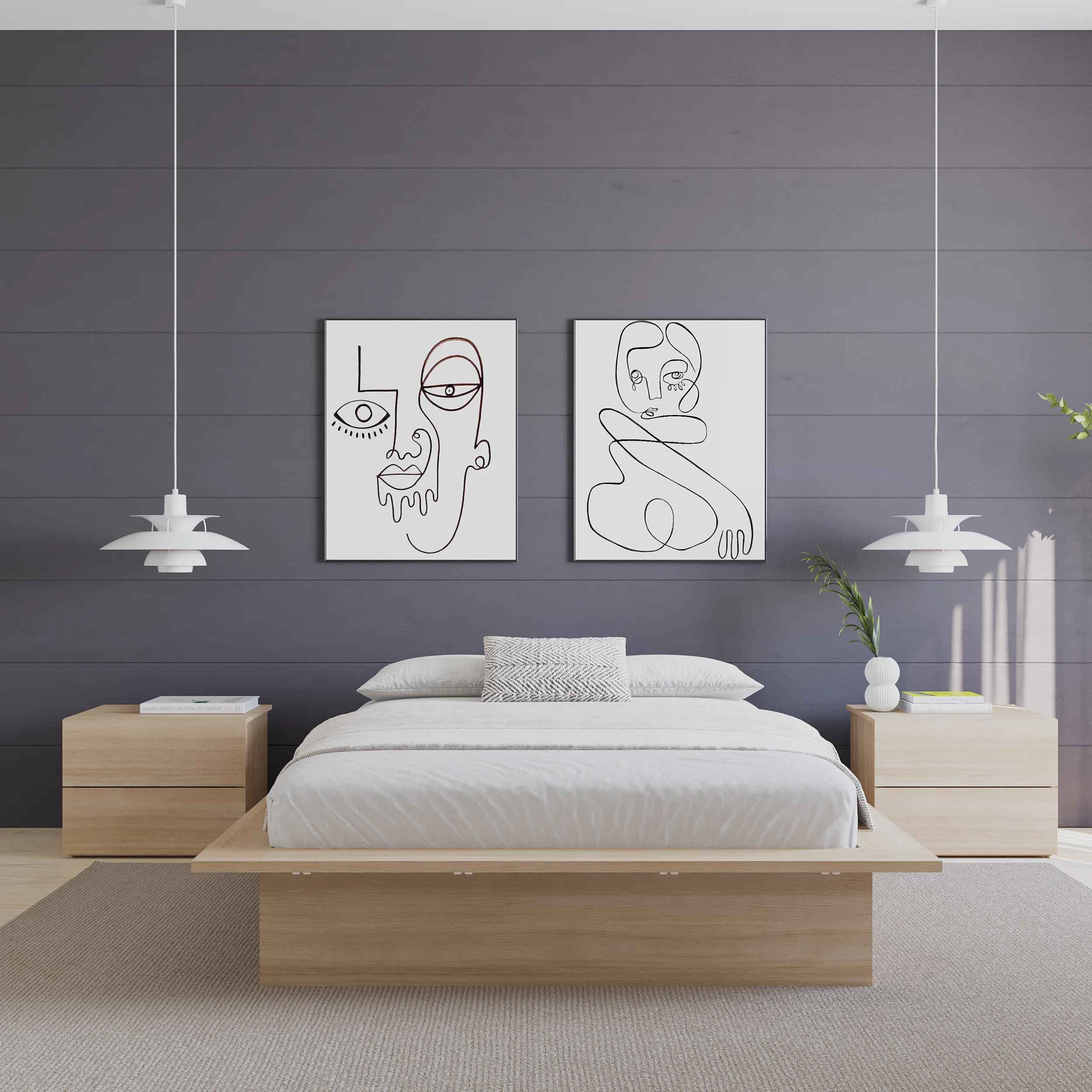 Botyu Platform Bed Frame-Full Size thumbnail 4