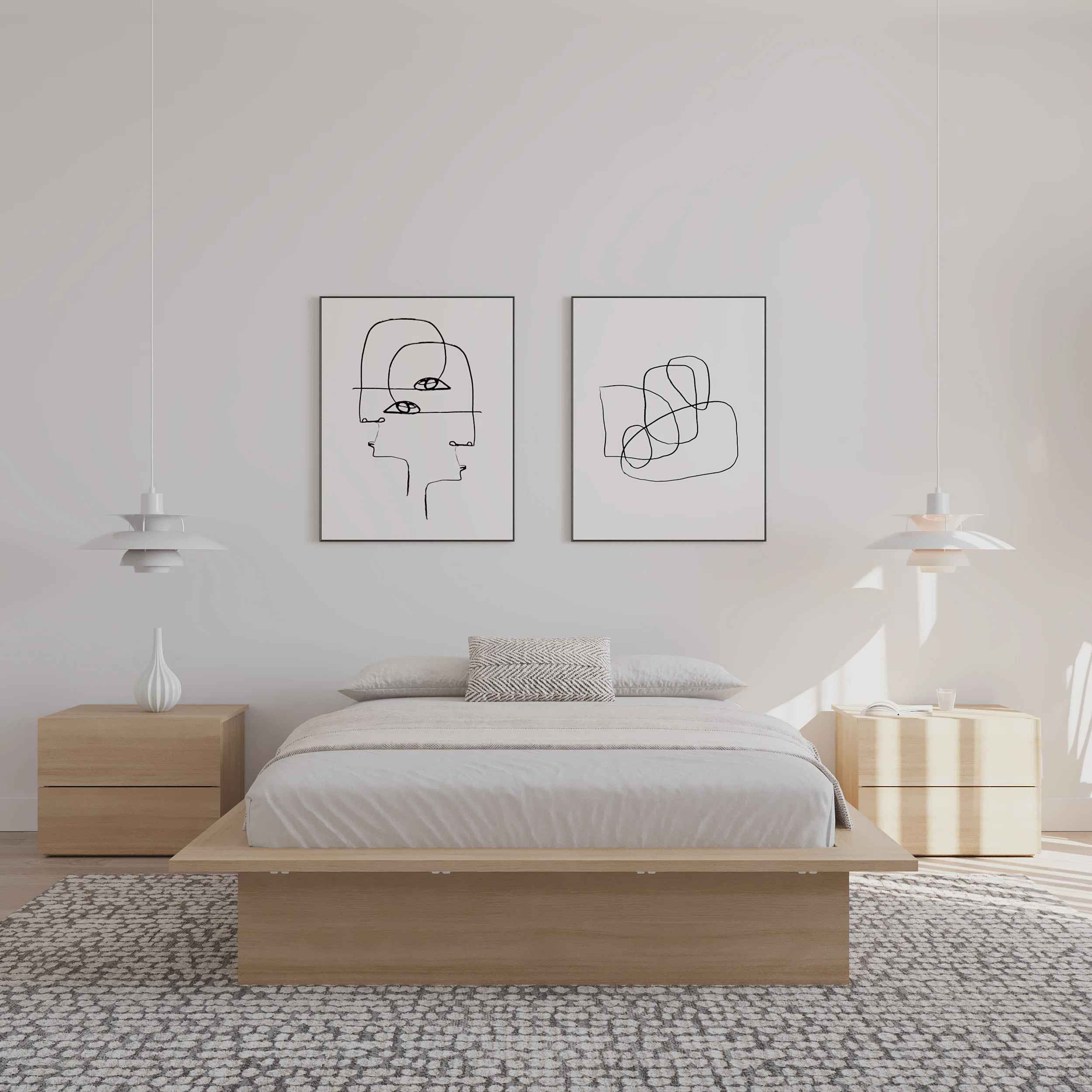Botyu Platform Bed Frame-Full Size thumbnail 5