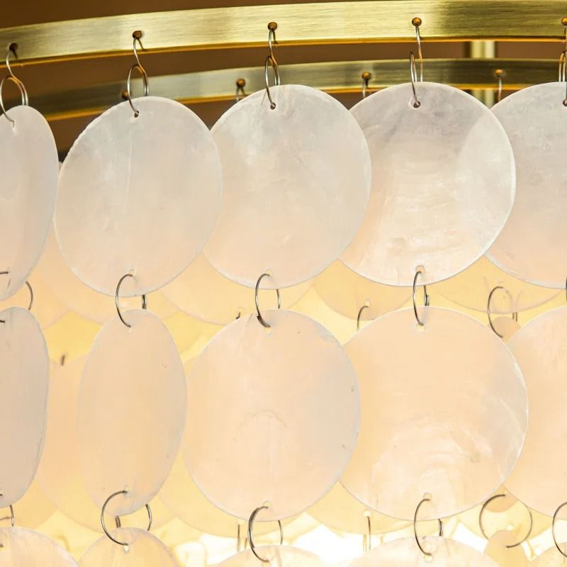 Maiteder 6 Light Shell Round Tiered Chandelier thumbnail 4