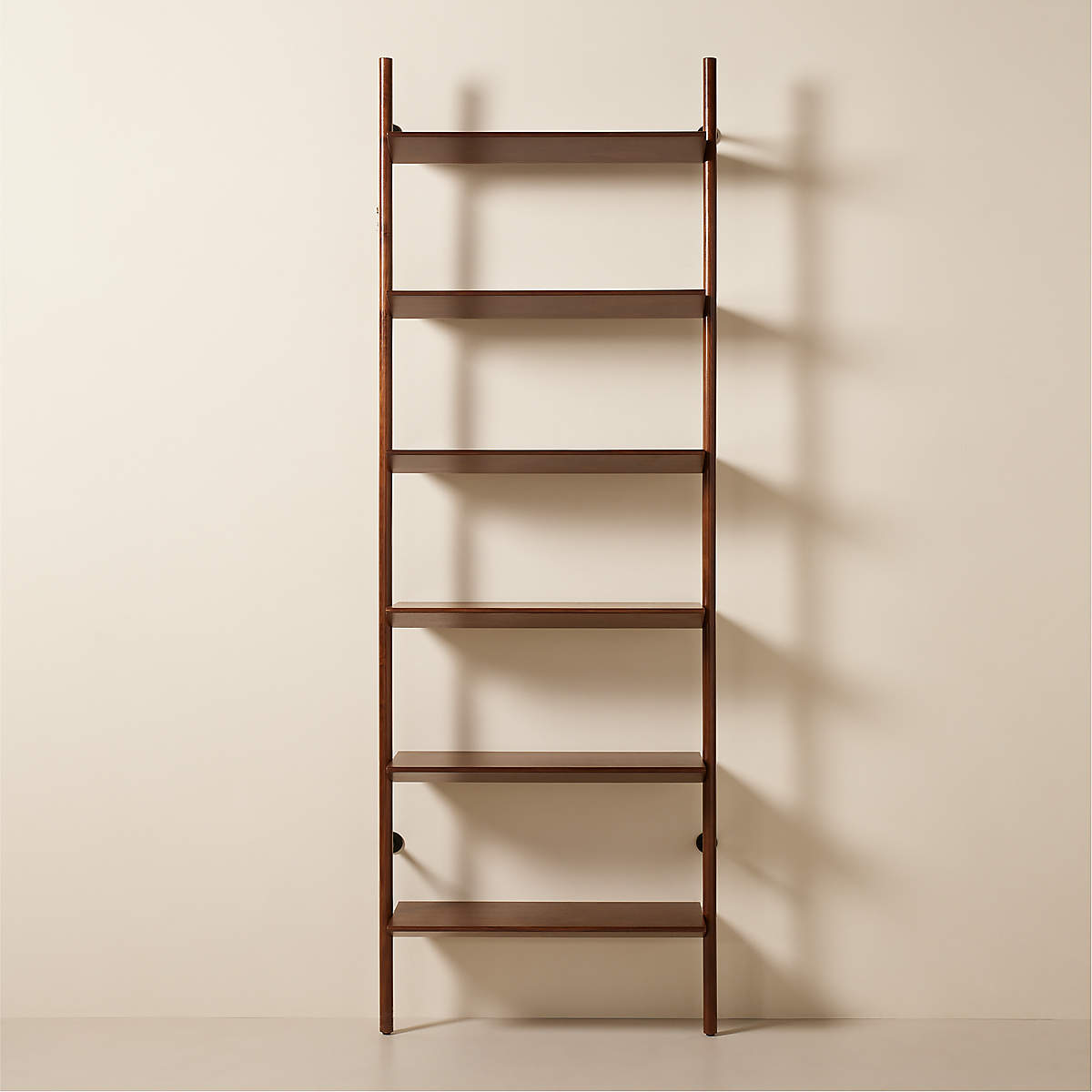 Nabla Brown Walnut Wood Wall Mount Bookcase thumbnail 4