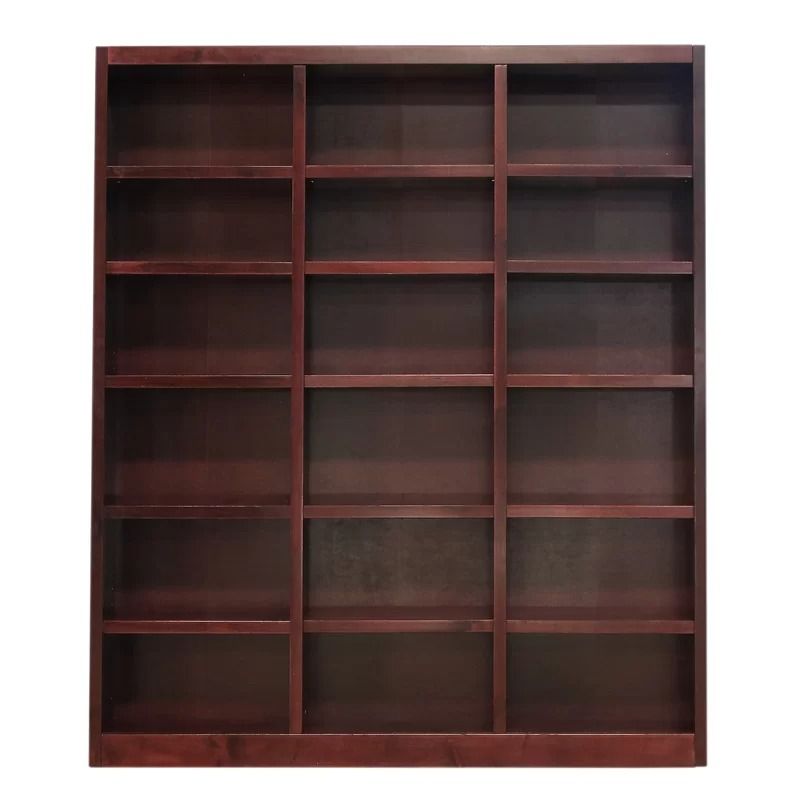 Aliette Triple Wide Wood Bookcase thumbnail 3