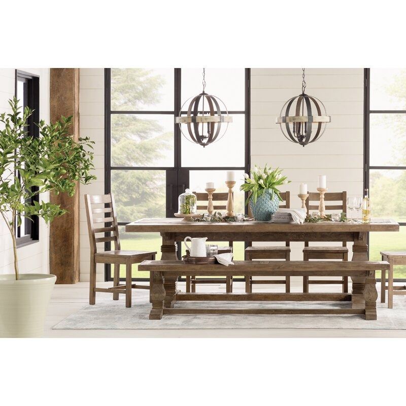 Kinston Solid Wood Dining Table thumbnail 2